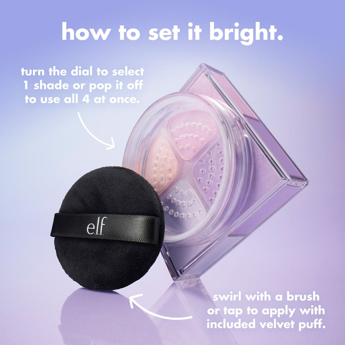 e.l.f Set It Bright Powder Quad