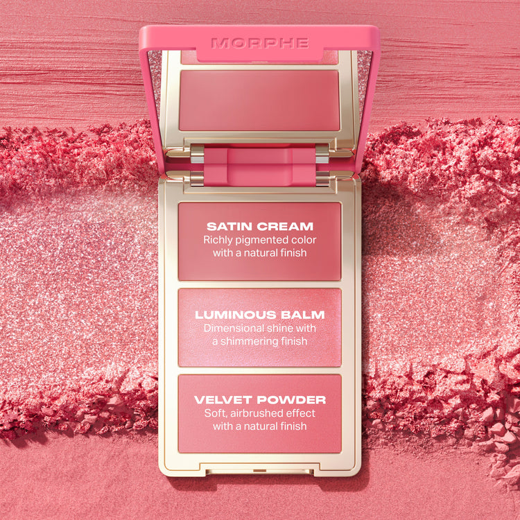 MORPHE Cheek Thrills Multi-Finish Face Trio