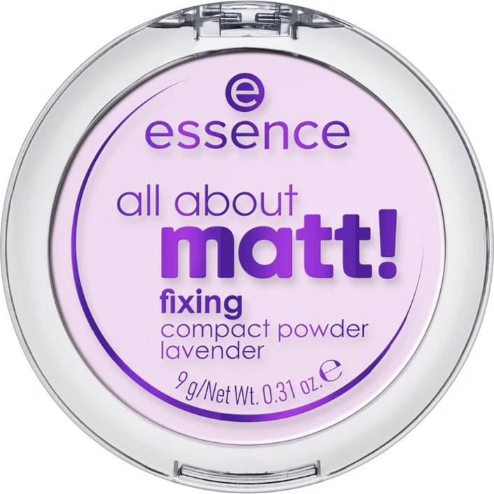 essence all about matt! fixing compact powder lavender
