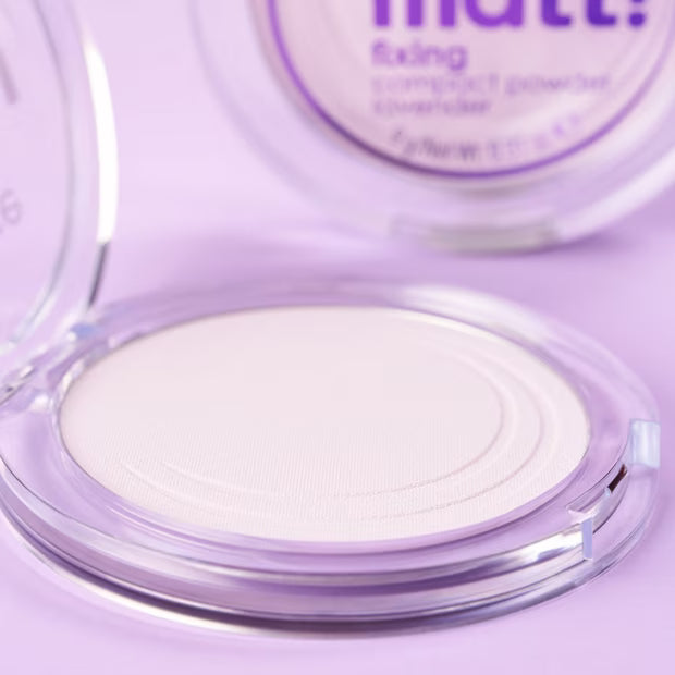 essence all about matt! fixing compact powder lavender