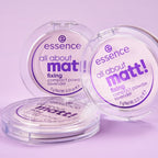 essence all about matt! fixing compact powder lavender