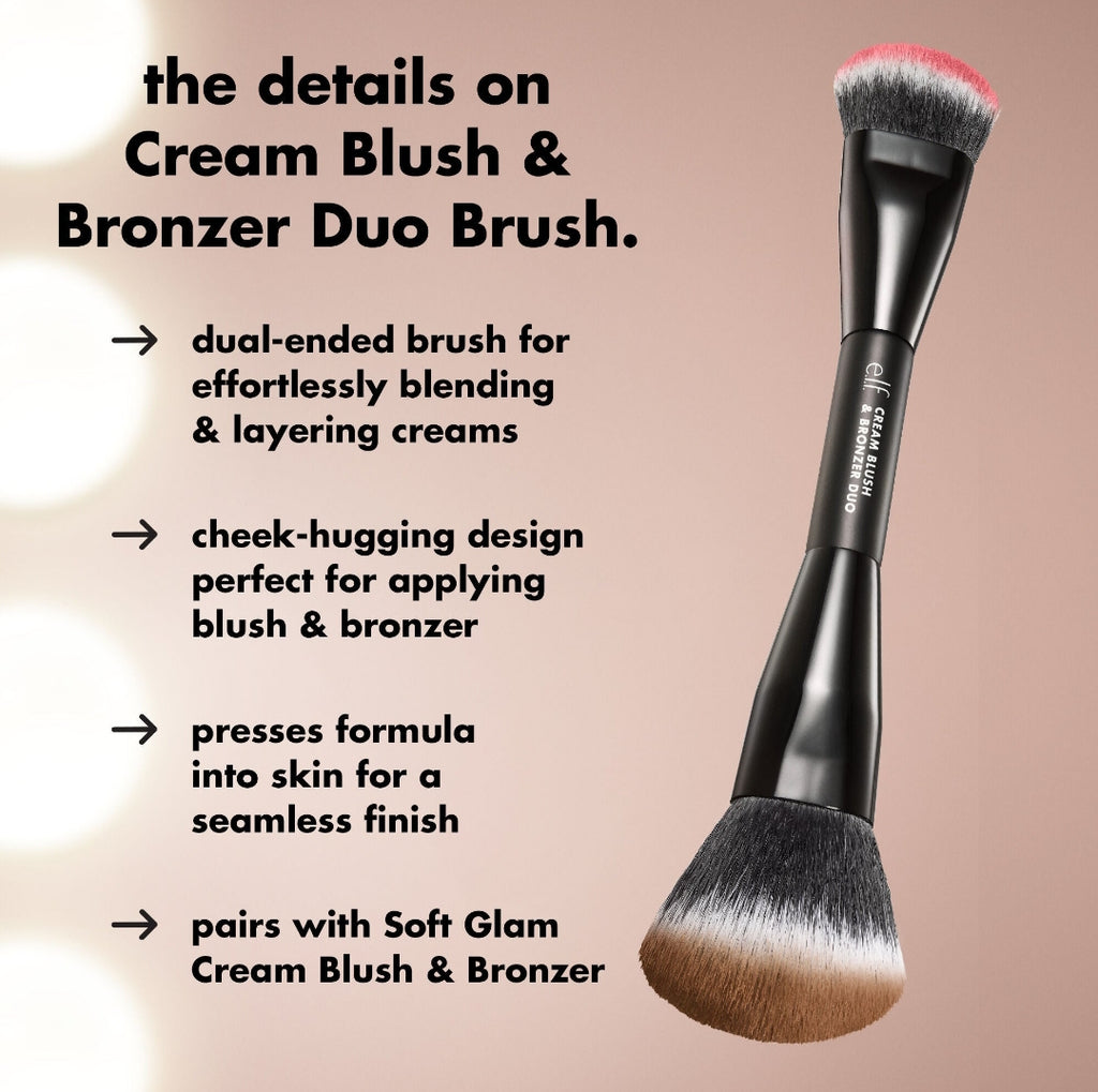 e.l.f  
Cream Blush & Bronzer Duo Brush